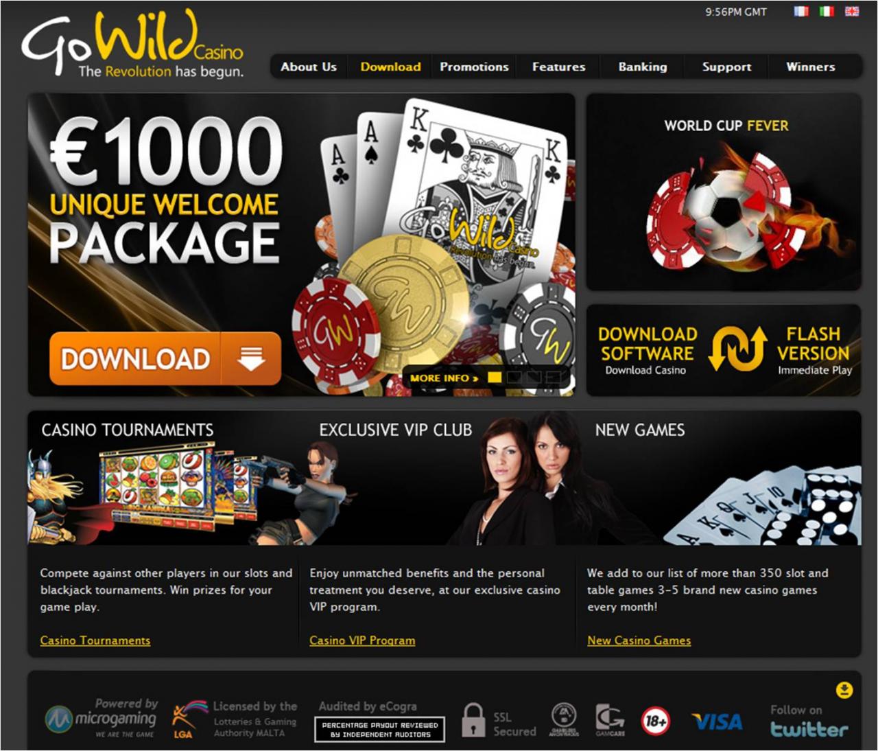 Go Wild Casino Promotion Code